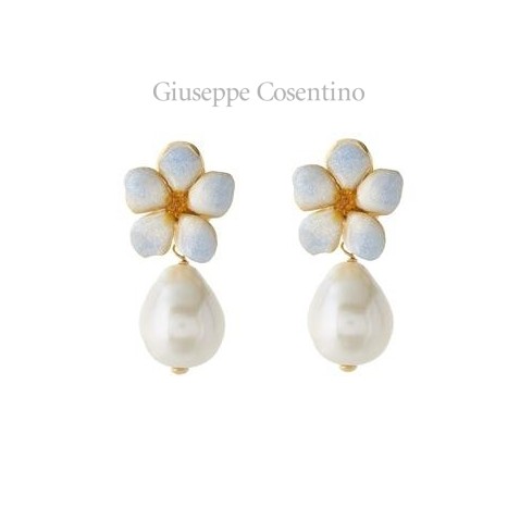 Misis orecchini con fiori e perle Misis orecchini con fiori e perle