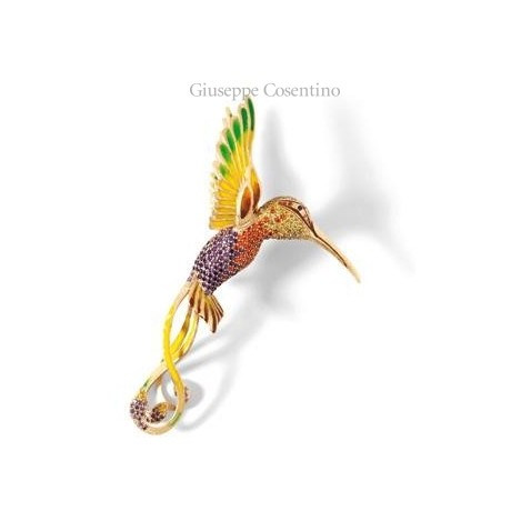 Misis hummingbird brooch