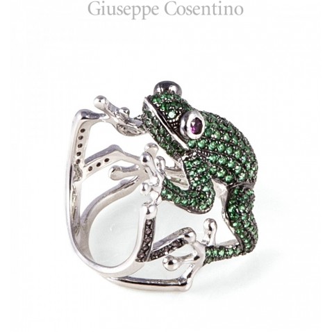 Anello rana verde