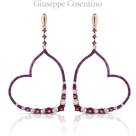 Mediterraneo heart earrings Positano Mediterraneo heart earrings Positano