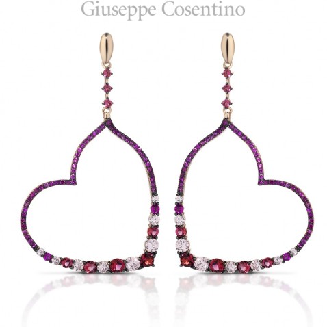 Mediterraneo heart earrings Positano 