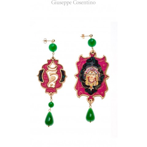 Lebole earrings INDIAN LITTLE GREEN Lebole earrings INDIAN LITTLE GREEN