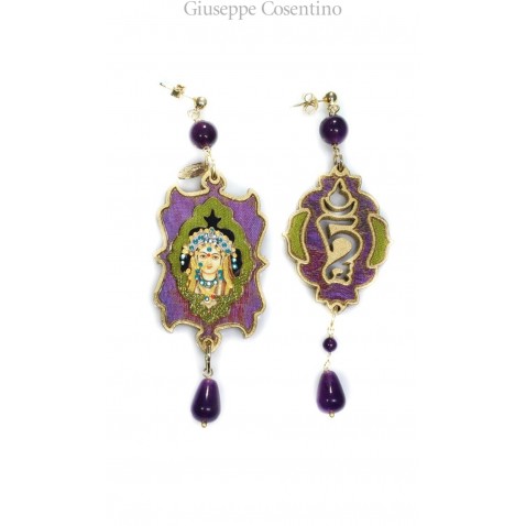 Lebole earrings INDIAN LITTLE VIOLET