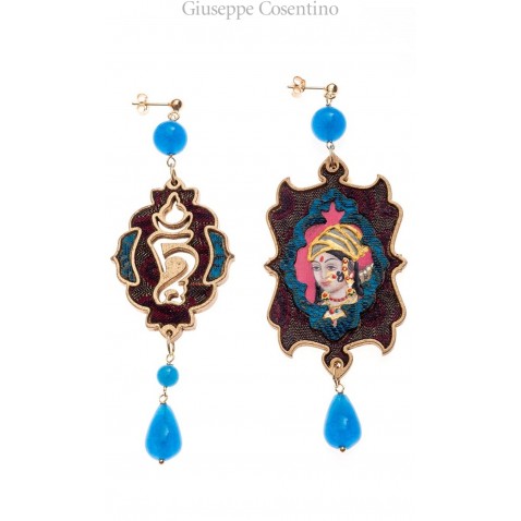 Lebole earrings INDIAN GREAT BLUE