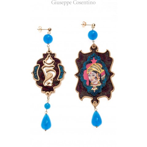 Lebole earrings INDIAN GREAT BLUE Lebole earrings INDIAN GREAT BLUE