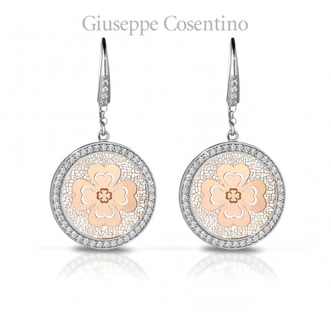 Mediterraneo small quatrefoil rose earrings Mediterraneo small quatrefoil rose earrings