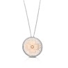 Mediterraneo small quatrefoil necklace rose 