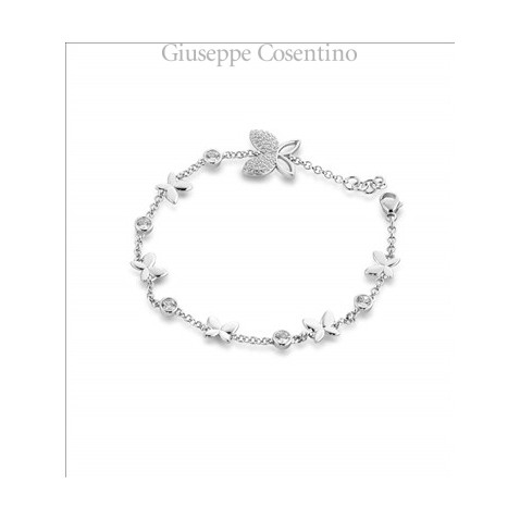 Mediterraneo bracelet with butterfly and zircon