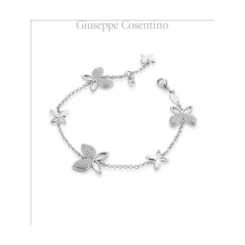 Mediterraneo bracelet with butterfly and zircon