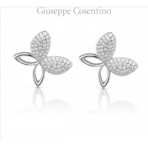 Mediterraneo  earrings with butterfly and zircon