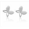 Mediterraneo  earrings with butterfly and zircon