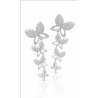 Mediterraneo  earrings with butterfly and zircon