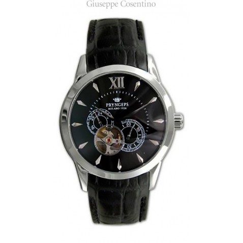 Pryngeps Watch Automatic Men's stainless steel, black dial. Pryngeps Watch Automatic Men's stainless steel, black dial.