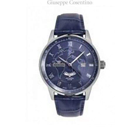 Pryngeps Men's watch Master Geographic GMT in steel.