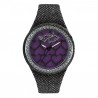 Braccialini,OROLOGIO COLOUR TOUCH CUORI VIOLA/NERO