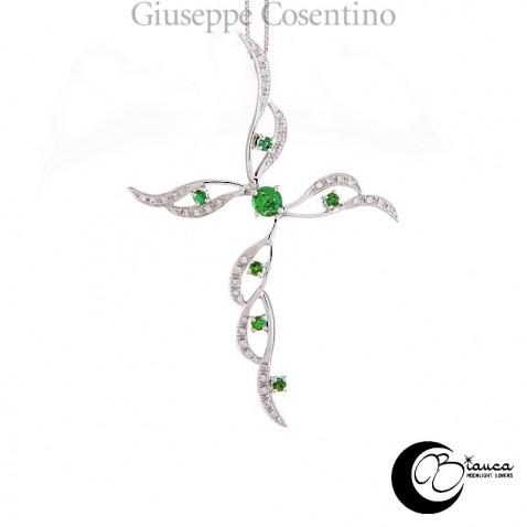 gold cross with emeralds and diamonds gold cross with emeralds and diamonds