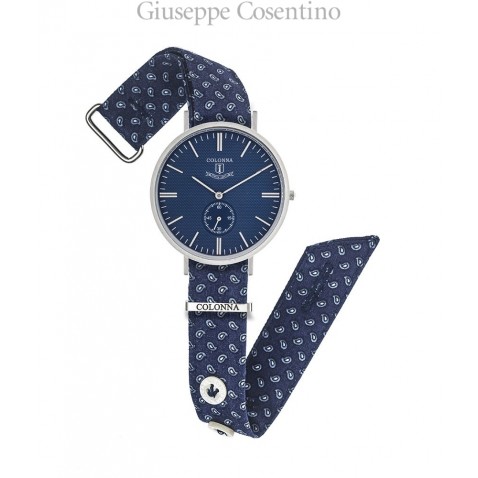 Orologio Fabio Colonna,Michelangelo Vintage uomo, fantasia e quadrante blu Orologio Fabio Colonna,Michelangelo Vintage uomo, fantasia e quadrante blu