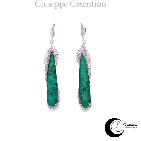 Orecchini pendenti con Brillanti e pietre composite Orecchini pendenti con Brillanti e pietre composite