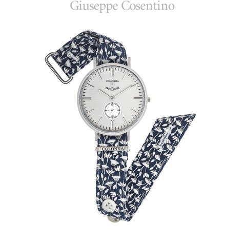 Watch Fabio Colonna, Michelangelo Vintage blue floral strap