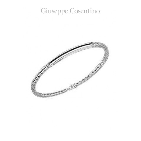 Zancan, Bracciale Uomo Insignia in argento e spinelli neri Zancan, Bracciale Uomo Insignia in argento e spinelli neri