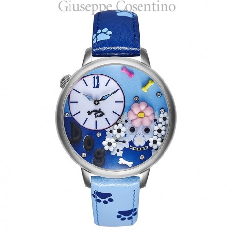 Braccialini, Clock Dog Flower 3D heavenly