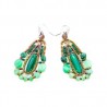 Ziio, green fuji earrings
