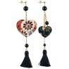 Lebole, Kokoro Black earrings