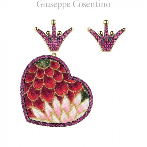Lebole, earrings Kokoro Must red small Lebole, earrings Kokoro Must red small