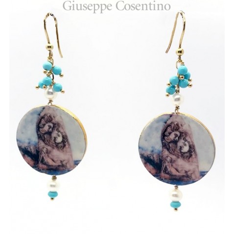 "Pizzomunno & Cristalda" earrings "Pizzomunno & Cristalda" earrings