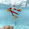 Collana con corallo, stelle e cavaluccio marino