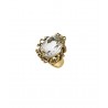 Anello Argento placcato oro 18kt anticato Misis