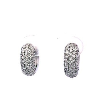 Cerchio con Diamanti Naturali 1,04 ct in oro bianco