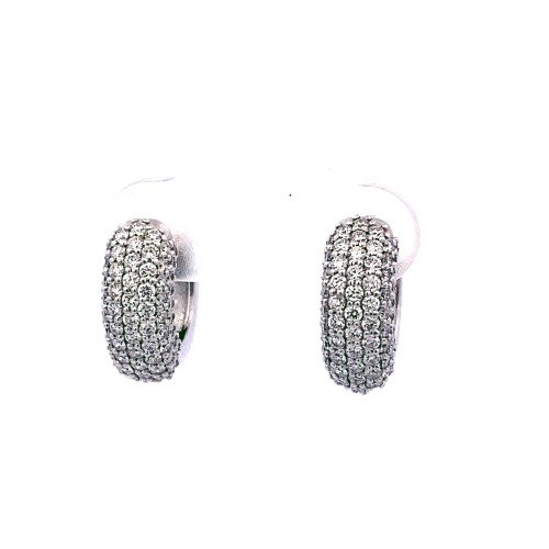 Cerchio con Diamanti Naturali 1,04 ct in oro bianco
