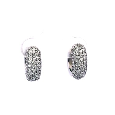 Cerchio con Diamanti Naturali 1,04 ct in oro bianco