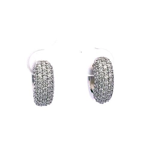 Cerchio con Diamanti Naturali 1,04 ct in oro bianco