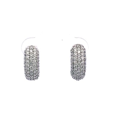 Cerchio con Diamanti Naturali 1,04 ct in oro bianco