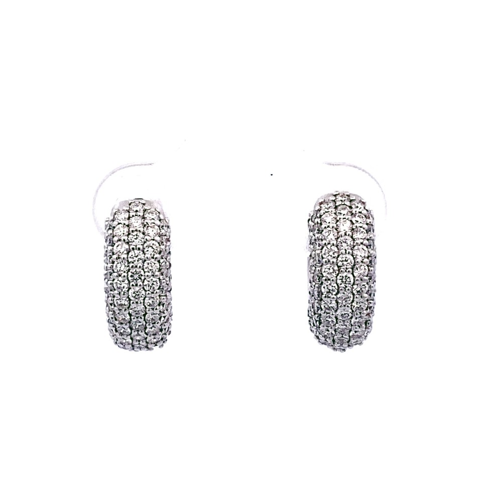 Cerchio con Diamanti Naturali 1,04 ct in oro bianco