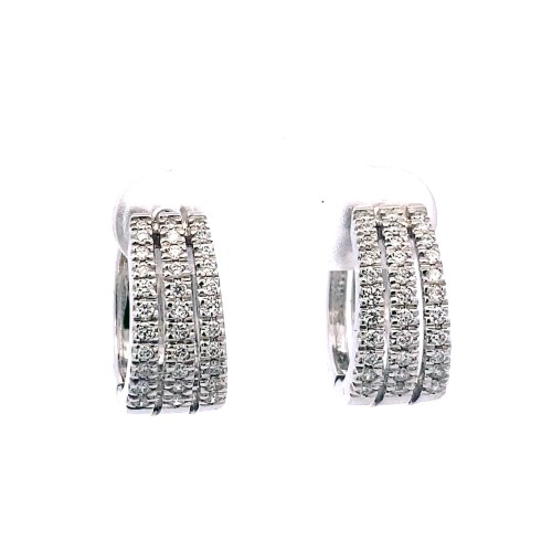 Cerchi con Diamanti Naturali 0,59 ct in oro bianco