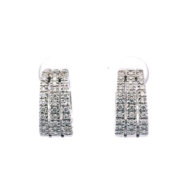 Cerchi con Diamanti Naturali 0,59 ct in oro bianco