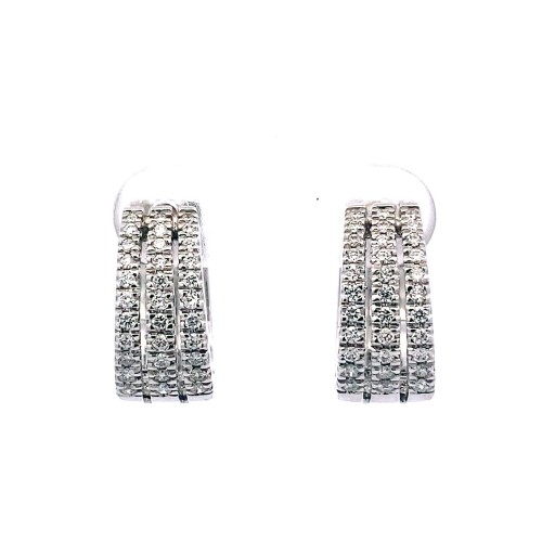 Cerchi con Diamanti Naturali 0,59 ct in oro bianco