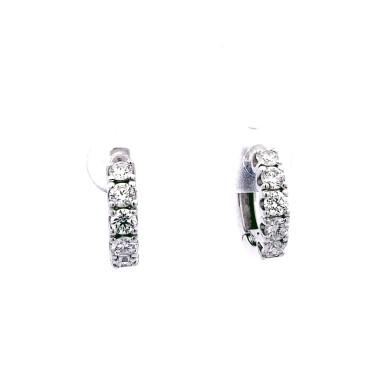 Cerchi con Diamanti Naturali 0,91 ct in oro bianco
