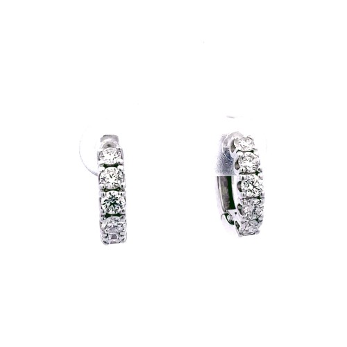 Cerchi con Diamanti Naturali 0,91 ct in oro bianco