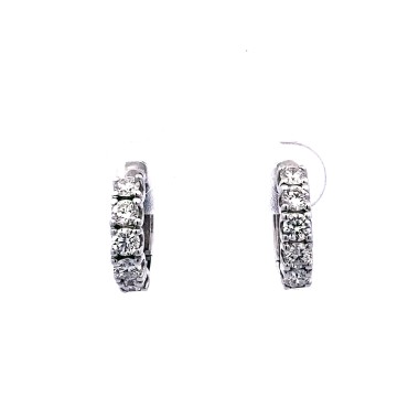 Cerchi con Diamanti Naturali 0,91 ct in oro bianco