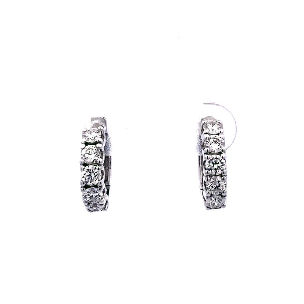 Cerchi con Diamanti Naturali 0,91 ct in oro bianco