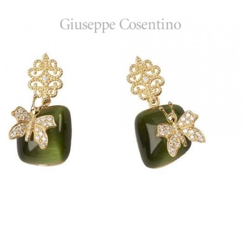 Orecchini in argento placcato oro 18kt Misis