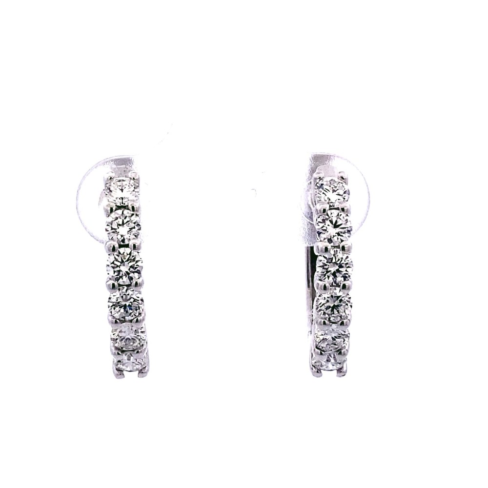 Cerchi con Diamanti Naturali 1,14 ct in oro bianco