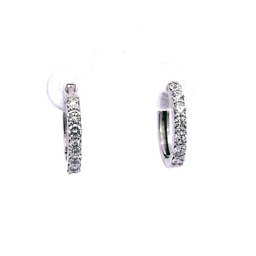 Cerchi con Diamanti Naturali 0,53 ct in oro bianco
