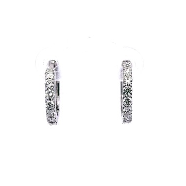 Cerchi con Diamanti Naturali 0,53 ct in oro bianco