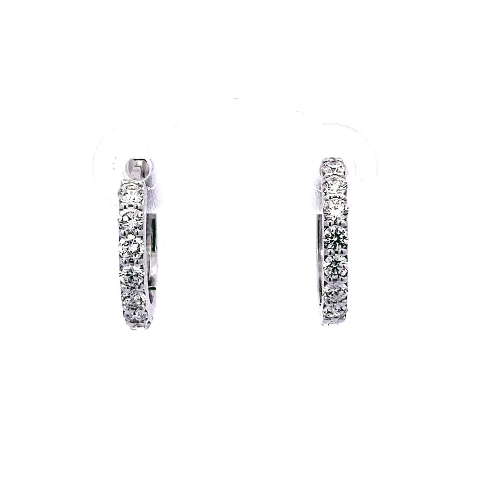 Cerchi con Diamanti Naturali 0,53 ct in oro bianco