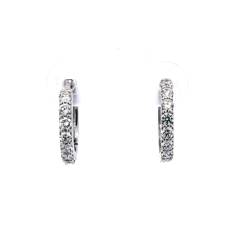 Cerchi con Diamanti Naturali 0,53 ct in oro bianco